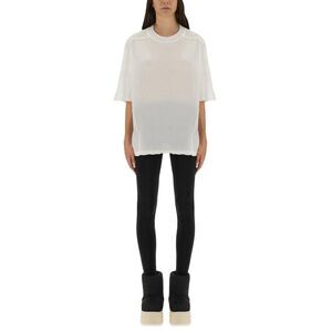DRKSHDW Women's Oversized Sheer Cotton T-Shirt Women WHITE T-Shirts & Tops